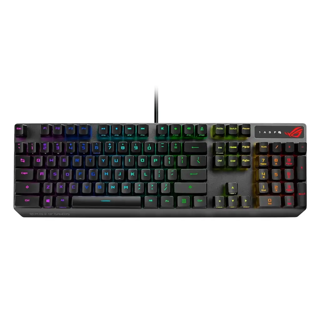 ASUS Mechanical Gaming Keyboard - ROG Strix Scope RX | Optical Mechanical Switches | USB 2.0 Passthrough | 2X Wider Ctrl Key for Greater FPS Precision |...