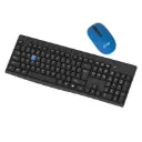EVM EnKey Wireless Keyboard & Mouse Combo - USB Plug and Play, 104 Keys, 1200 DPI - 1 Year Warranty (WLKM & 3W042)