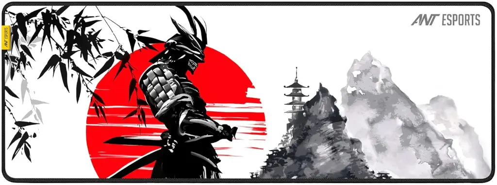 Ant Esports Ninja Unique Mouse Pad Gaming Mouse Pad Extended Mouse Mat for Mouse Keyboard with Stitched Edges Waterproof Non-Slip Base Mousepads for Office...