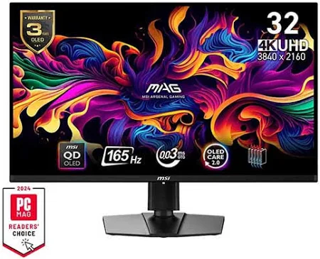 Msi Mag 321UP 32 Inch QD-OLED UHD Gaming Monitor