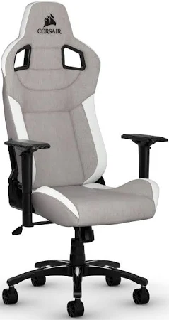 Corsair T3 RUSH Fabric Gaming Chair Grey/White( CF-9010030-UK)