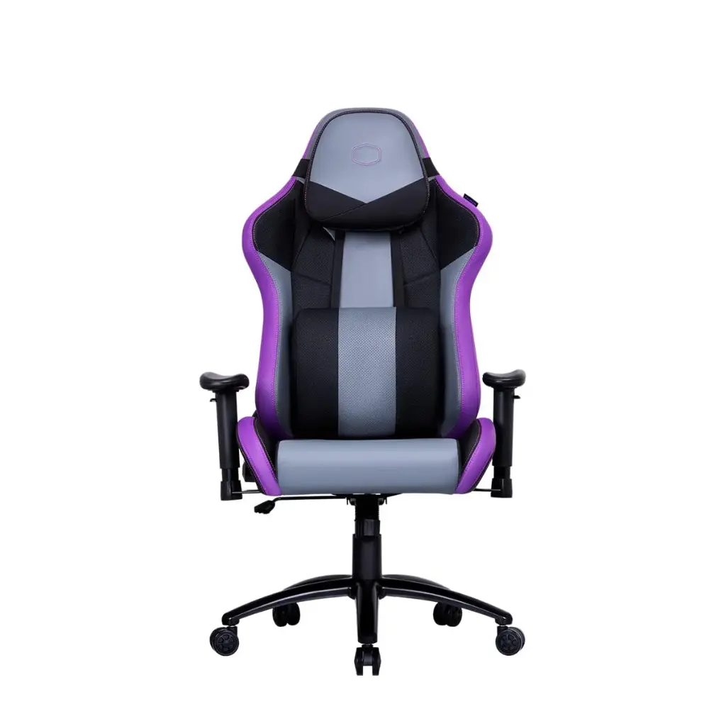 Cooler Master Caliber R3 Gaming Chair with Large Headrest, Lumbar Support, Ultra-Soft Memory Foam & Enhanced Seat Base - Purple