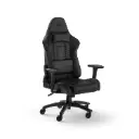 Corsair TC100 Relaxed Gaming Chair - Leatherette - Black - Racing-Inspired Design - Lumbar Pillow - Detachable Memory Foam Neck Pillow - Adjustable Armrests