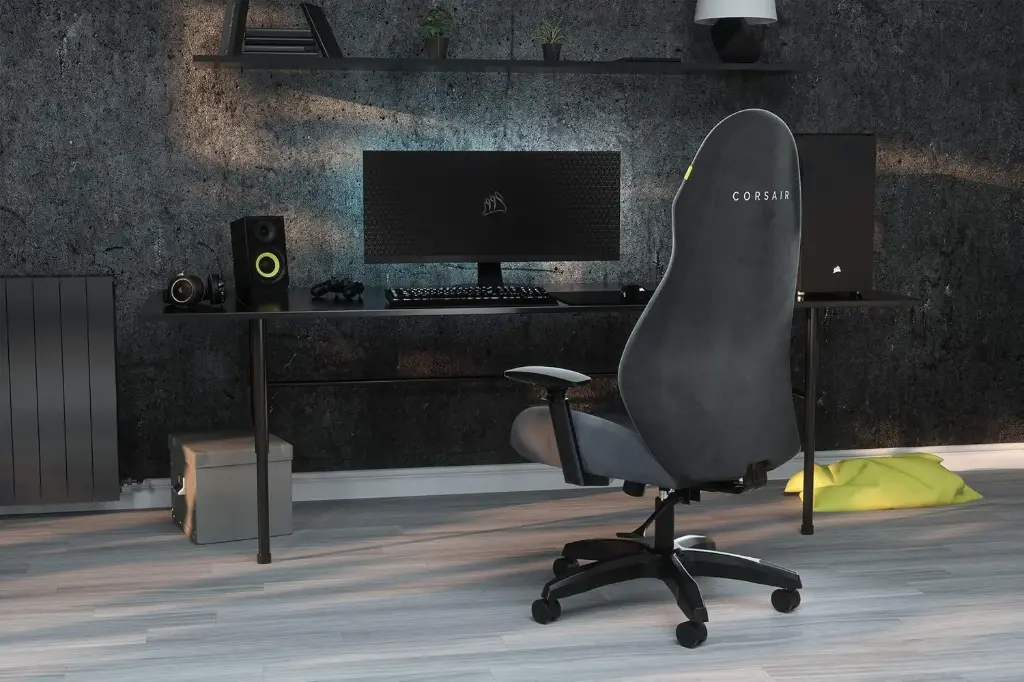 CORSAIR TC60 Fabric Gaming Chair - Relaxed Fit - Grey