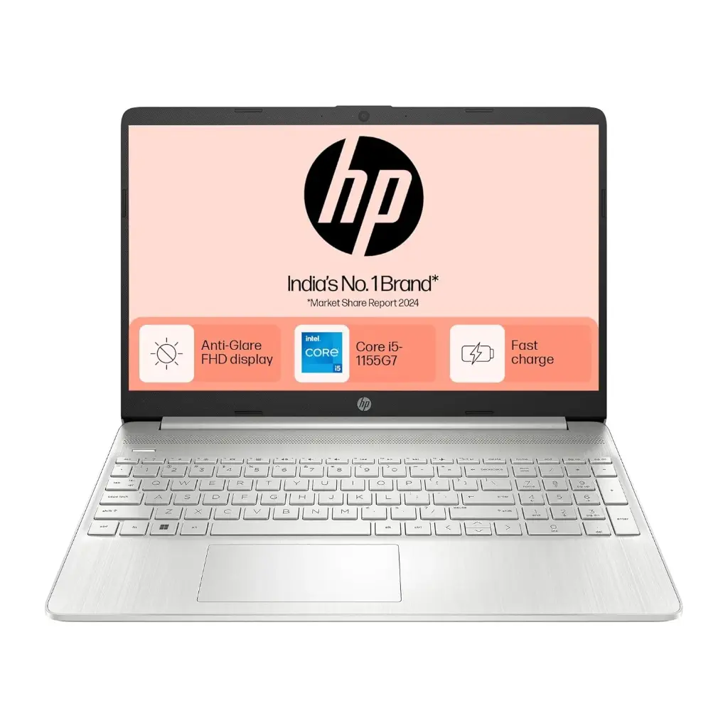 HP Laptop 15s, 11th Gen Intel Core i5-1155G7, 15.6-inch (39.6 cm), FHD, 8GB DDR4, 512GB SSD, Intel Iris Xe Graphics, Backlit KB, Thin & Light (Win 11,...