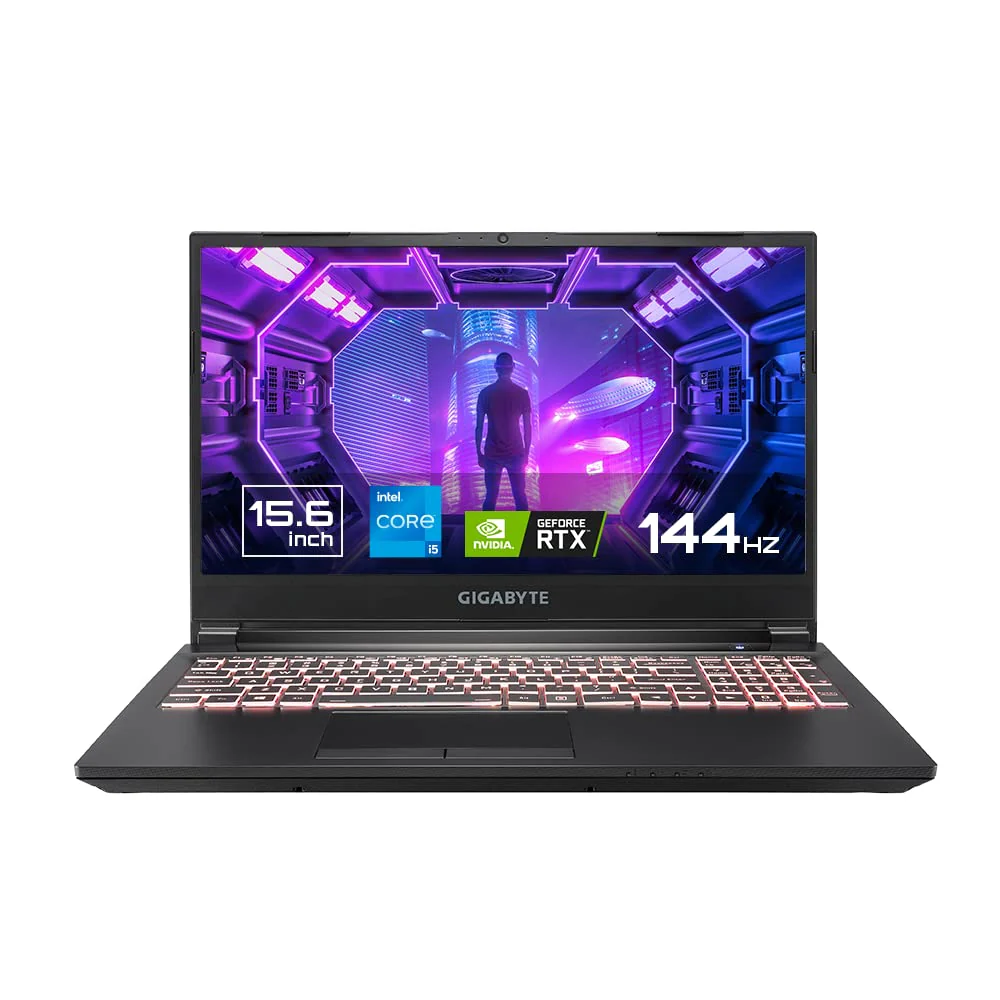 Gigabyte G5 MD-51IN123SE with 15.6" FHD 144Hz, Intel 11th Gen i5-11400H,Nvidia RTX 3050ti 4G Gaming Laptop (16GB DDR4 Memory/Windows 11 Home/64bit /...