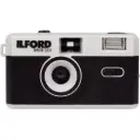 Ilford Sprite 35mm II Reusable Film Camera in Colour with Built-In Flash & Optical View Finder – Silver