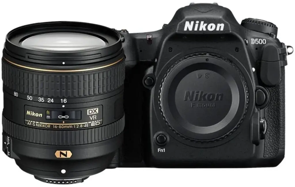 Nikon D500 DSLR Camera with 16-80mm Lens -Open Box