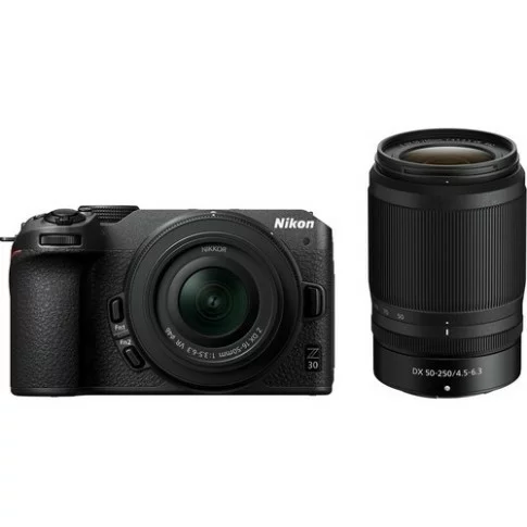 Nikon Z30 Camera With 16-50Mm And 50-250Mm COMBO Kit With FREE 64Gb Card, Carry Case and MH32 Charger
