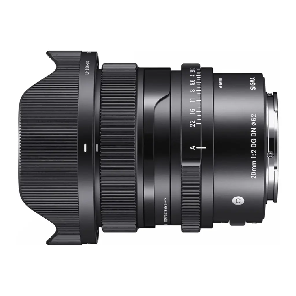 Sigma 20mm F/2 DG DN Contemporary Lens for Sony E Mirrorless, (490965)