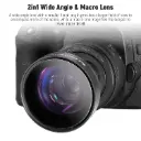 NEEWER 49mm 0.43X HD 2 in 1 Wide Angle & Macro Lens, Ultra Wide Angle Lens with 18mm Focal Length Compatible with Canon EOS Kiss M2 EOS RP EOS R10 Sony...