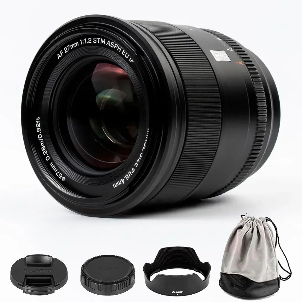 VILTROX 27mm f/1.2 F1.2 Pro XF Mount APS-C Portrait Autofocus Lens for Fujifilm Fuji X-Mount Cameras X-T30 X-T3 X-PRO3 X-T200 X-E4 X-E3 XH2S XH2 XT5 XT4 XT3...