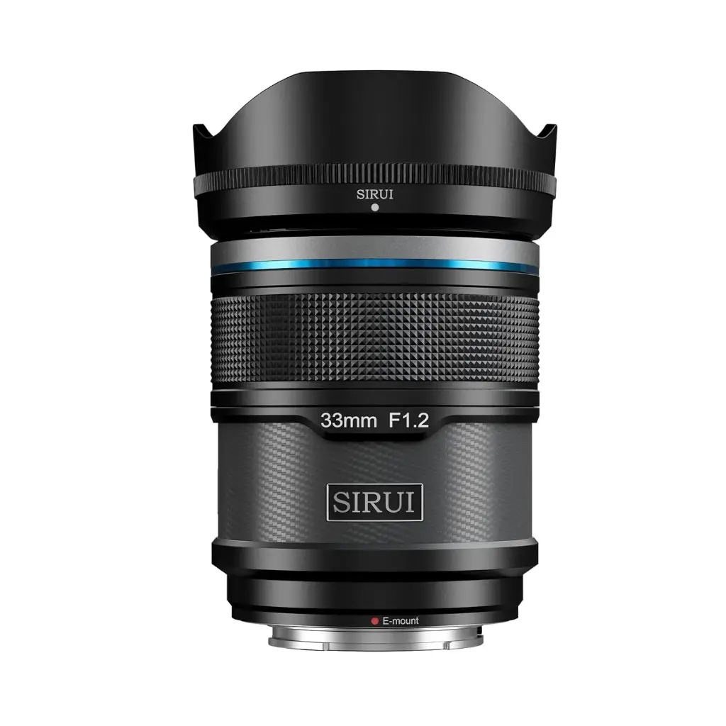 SIRUI Sniper 33mm Autofocus Lens, F1.2 Wide Angle APS-C Camera Lens for A5 A6 A7 FX A9 ZV-E Series (E Mount, Black)