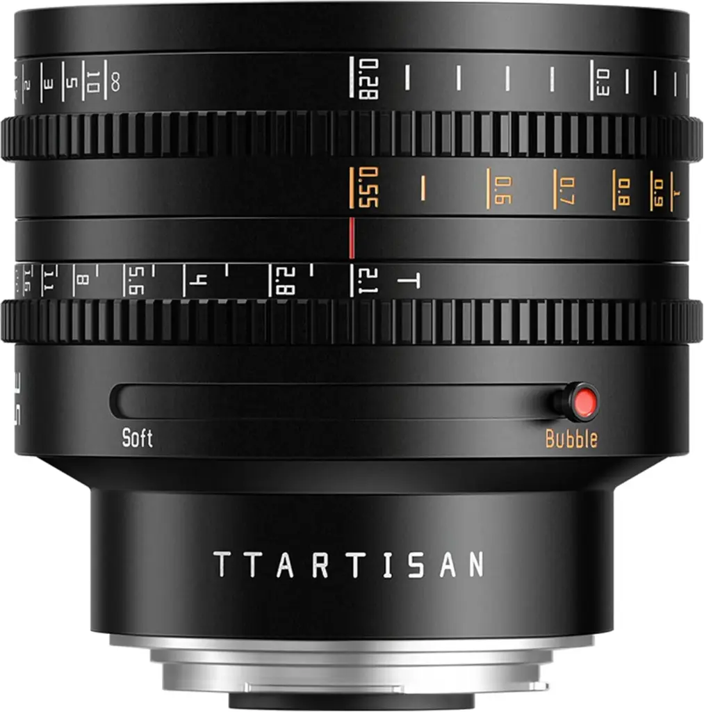 TTArtisan 35mm T2.1 Dual Bokeh Cine Lens for Canon Cameras Full Frame Wide Angle Camera Lenses, Large Aperture Mirrorless Camera Lens Compatible with Canon...
