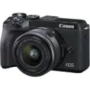 Canon EOS M6 Mark II Mirrorless Camera with 15-45mm Lens and EVF (Black)
