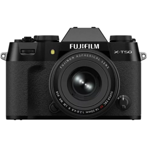 Fujifilm X-T50 Mirrorless Camera with XF 16-50 MM F/2.8-4.8 R LM WR Lens, Black