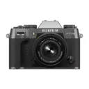 Fujifilm X-T50 Mirrorless Camera with XC 15-45mm F/3.5-5.6 OIS PZ Lens, Charcoal Silver
