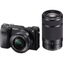 Sony Alpha ILCE-6100X with Upgraded SELP1650 (Ver 2) Power Zoom Lens + SEL55210 Lens