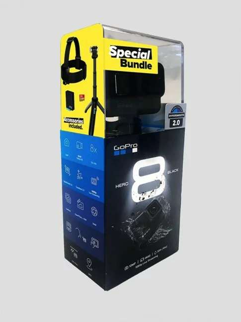 Gopro Hero 8 Combo Kit Bundle, 3 Batteries & Dual Battery Charger for Action Camera