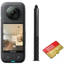 Insta360 X3 Essential Kit with (X3 Action Camera + 120CM Selfie Stick + 128GB Memory Card)