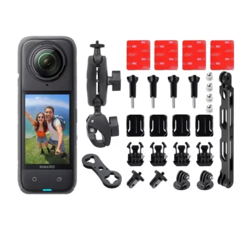 Insta360 X4 Motorcycle Kit Set (Action Camera + Motorcycle Accessories Bundle)