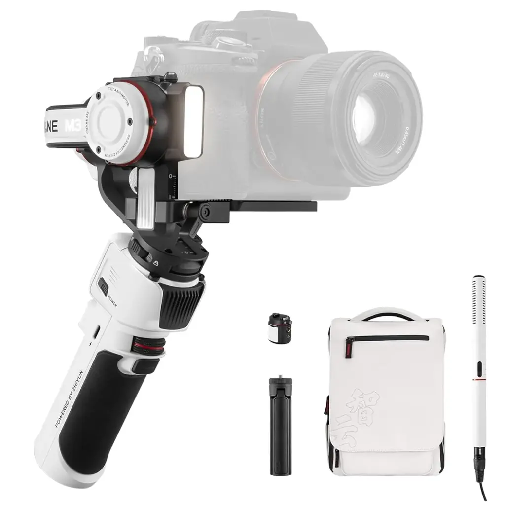 ZHIYUN Crane M3 Pro Handheld 3-Axis Stabilizer, Gimbal Stabilizer for Mirrorless Camera, Gopro, Smartphone, Black