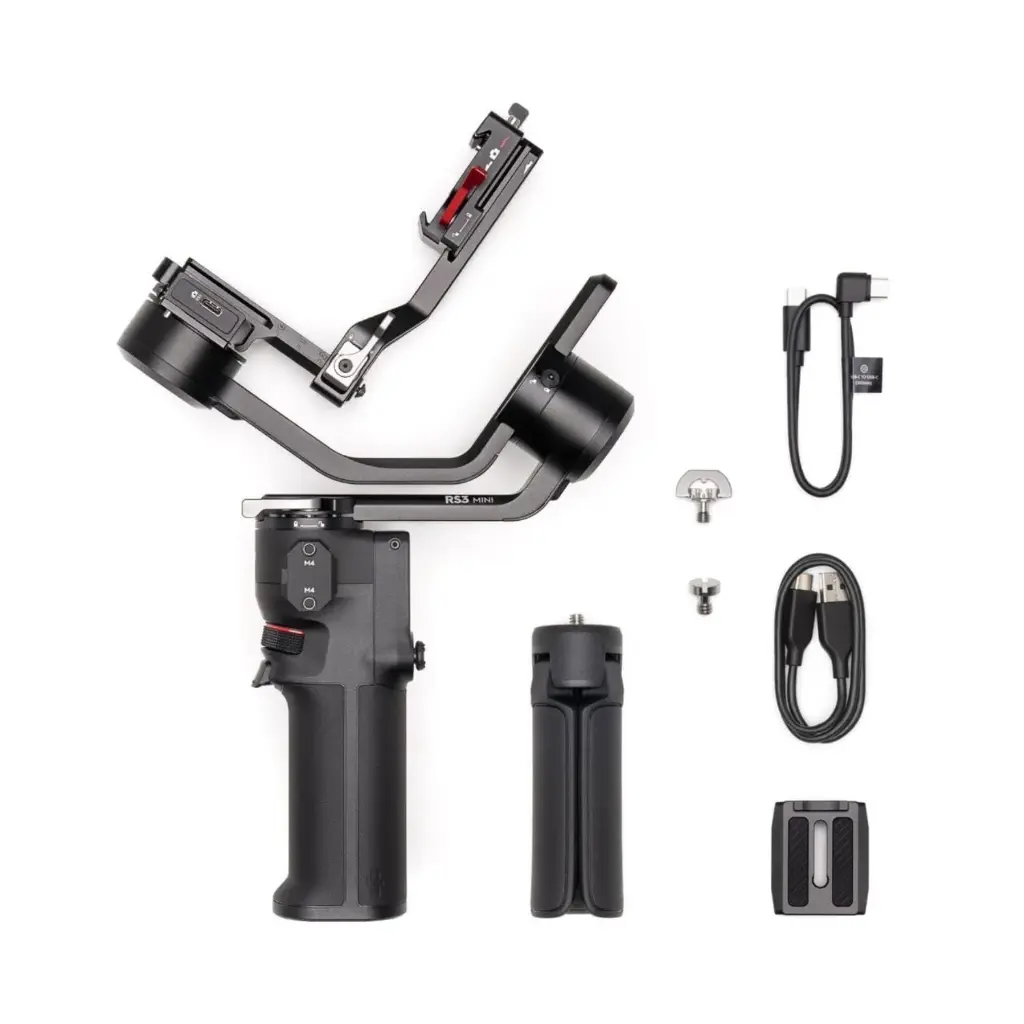 DJI RS3 Mini, 3-Axis Mirrorless Gimbal Lightweight Stabilizers for Canon/Sony/Panasonic/Nikon/Fujifilm, 2 Kg (4.4 Lbs) Tested Payload, Bluetooth Sutter...