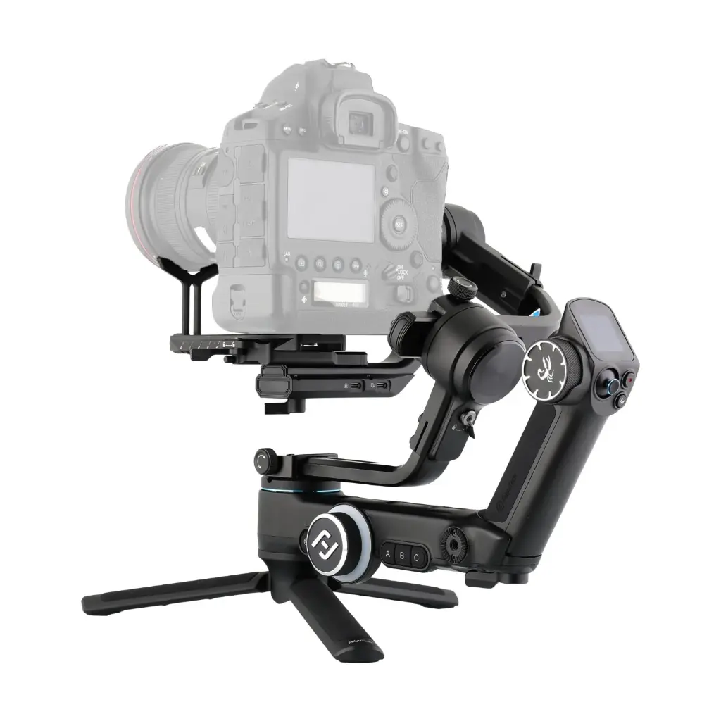 FeiyuTech SCORP Pro [Official] 3-Axis Prodessional Camera Gimbal Stabilizer for DSLR/Mirrorless Camera,BMPCC 6K,Sony,Canon,Nikon,Panasonic,Fujifilm,MAX10...