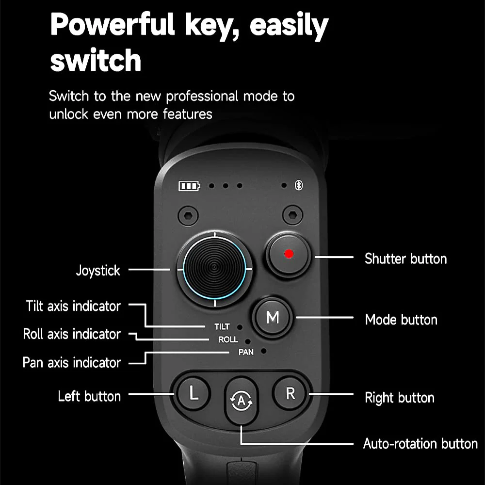 FeiyuTech Gimbal for DSLR Camera (SCORP C Official) | 3 Axis Handheld Camera Gimbal for Sony, Canon, Panasonic Nikon, Fujifilm Mirrorless Camera | Remote,...