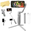 zhi yun Smooth Q4 3-Axis Gimbal Stabilizer for Smartphone (with 2 Years ZHIYUN India Official_Warranty) Built-in Extension Rod, Portable and Foldable,...