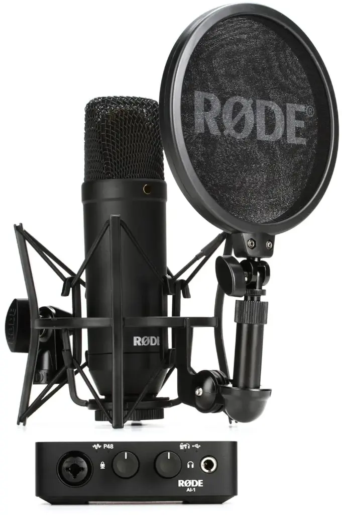 Rode NT1AI1Bundle Condenser Microphone and One-Channel USB Audio Interface Pack