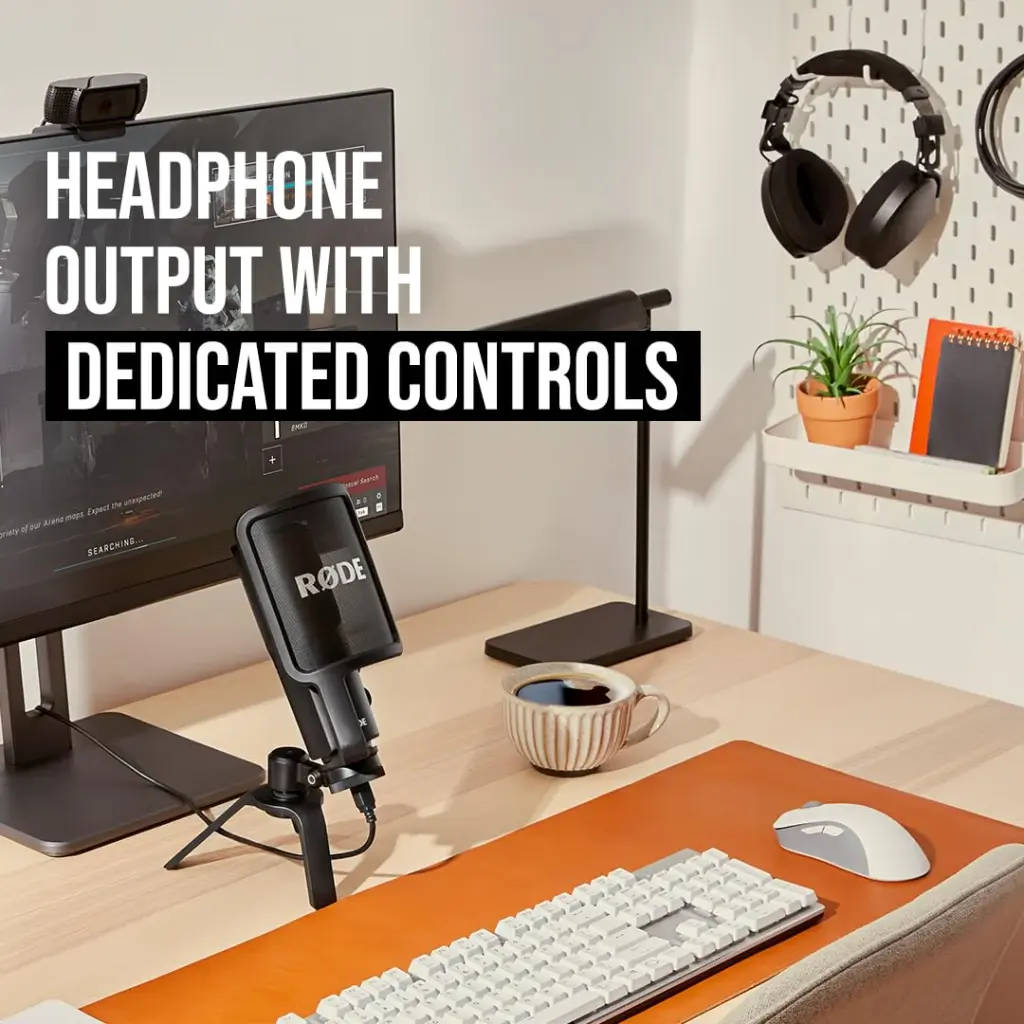 Rode NT-USB USB Condenser Omnidirectional Microphone, Black