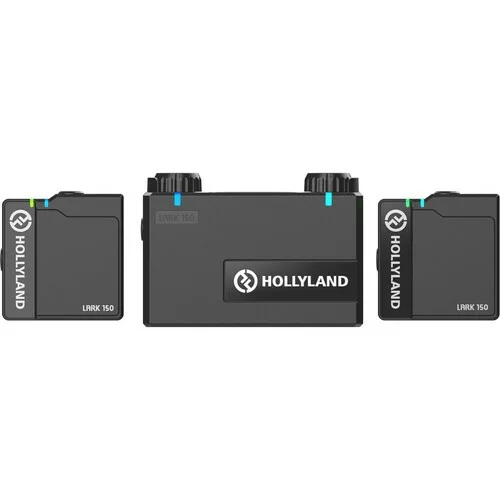 Hollyland LARK 150 2-Person (Dual) Compact Digital Wireless Microphone System (2.4 GHz, Black)