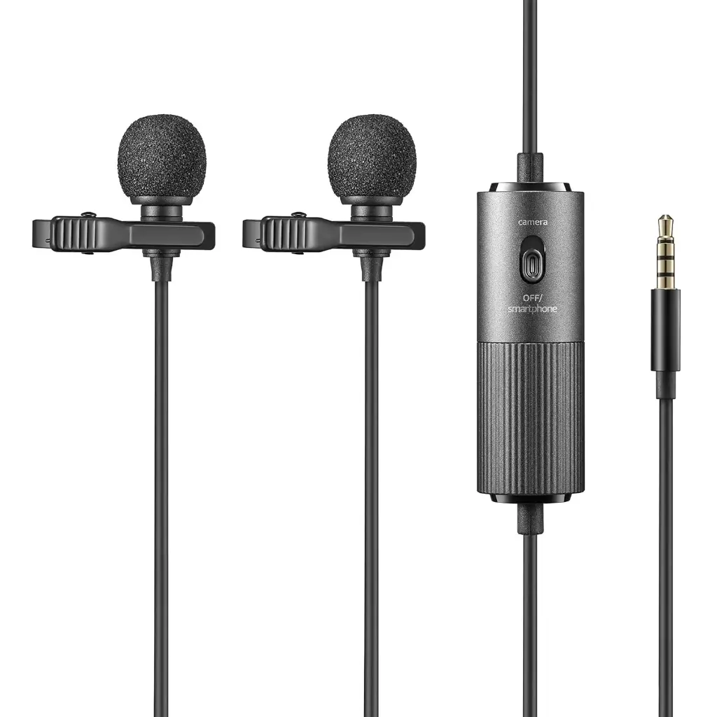 GODOX LMD-40C Dual Omnidirectional Lavalier Auxiliary Microphone (Black)