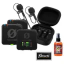 Rode Wireless PRO 2-Person Clip-On Wireless Microphone System/Recorder with Lavaliers (2.4 GHz) Bundle with GLS-104 Microphone Cleaner