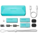 Godox MoveLink Mini UC 2-Person Wireless Microphone System for Cameras & Mobile Devices (Macaron Green)