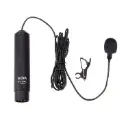 BOYA BY-M4C Phantom Power Clip-On Cardioid XLR Lavalier Microphone for Sony Panasonic Canon Camcorders