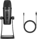 Boya BY-PM700 USB Computer Microphone for Vlog Conference Live, Condenser Microphone with Flexible Polar Pattern for Windows and Mac Tablet Recording...