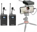 Boya by-WM8 Pro-K2 UHF Omnidirectional Dual-Channel Wireless Microphone System with One Receiver and Two Transmitter (Black)