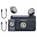 HollyView Lark M2 Wireless Microphone For Camera/Laptop/Phones, Mini Lapel Mic Wireless,48Khz 24 Bit,1000 Ft Range, Noise Cancellation, 30H Battery For...