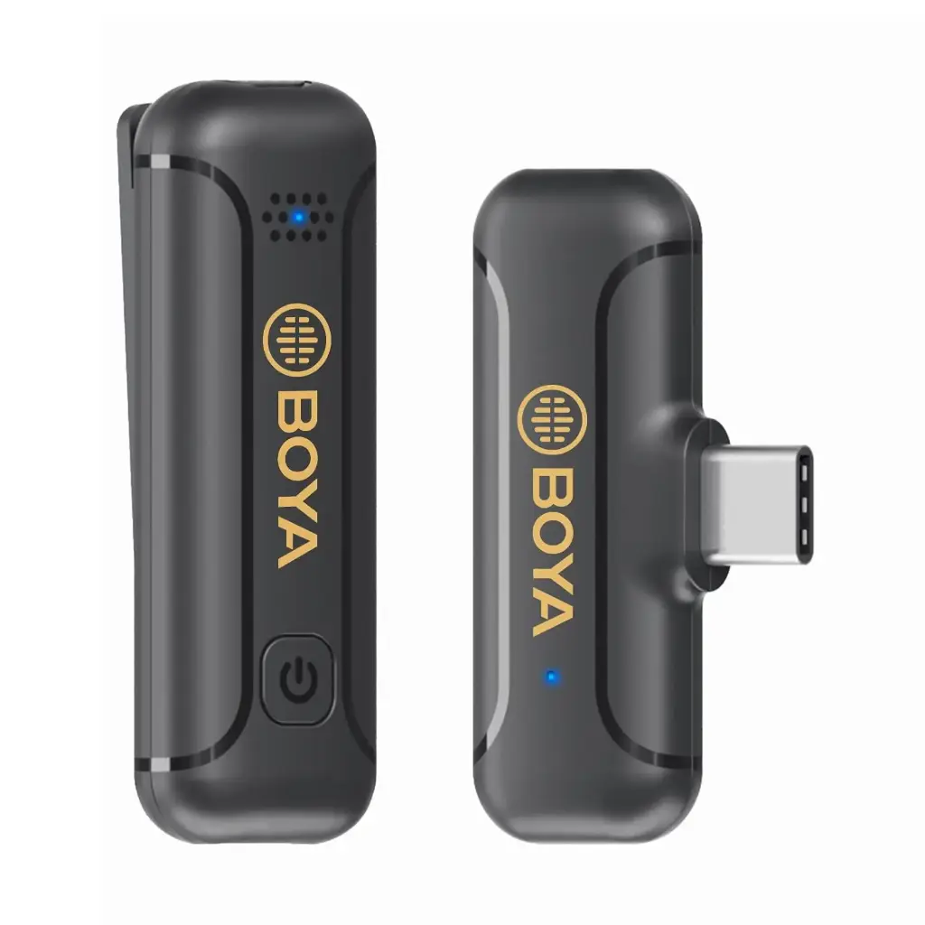 BOYA BY-WM3T2-U1 Wireless Lavalier Microphone for Android USB C Smartphone Tablet Noise Cancellation, 164ft Transmission, Wireless Lapel Podcast Microphone...