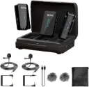 Boya BY-XM6-K2 2.4GHz Dual Wireless Lavalier Microphone System for Camera Phone Video Recording for Facebook Live YouTube, Tiktok, Vlogging, Interview...