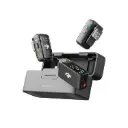 DJI MIC 2 (2 TX + 1 RX + Charging Case), All-in-One Wireless Microphones, Intelligent Noise Cancelling, 32-Bit Float Internal Recording, 250M (820 Ft.)...