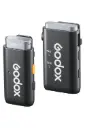 GODOX WEC Kit1 2.4GHz Wireless Microphone with Noise Cancellation 656ft Transmission Wireless Lapel Microphone System for DSLR Cameras/iPhone/Android