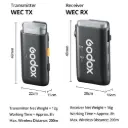 GODOX 2.4GHz Wireless Microphone System WEC kit2,One-Click oisecancellation,Exceptional Sound Quality,Digital Battery Display,Max 200m Los Range