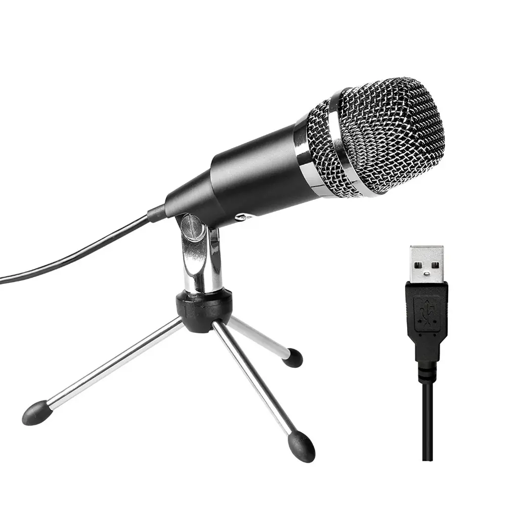 Fifine K668 USB Microphone - Plug and Play Home Studio USB Condenser Microphone for Skype, Recordings for YouTube and Gaming