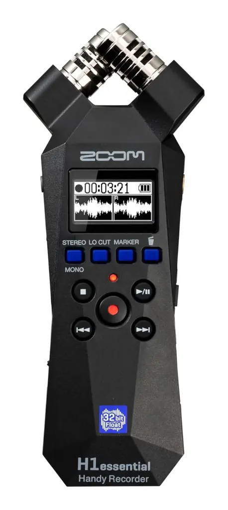 Zoom H1essential Stereo Handy Recorder (2024 Model, Essential Series) with 32-Bit Float, Accessibility, X/Y Microphones, USB Microphone, Portable, for...