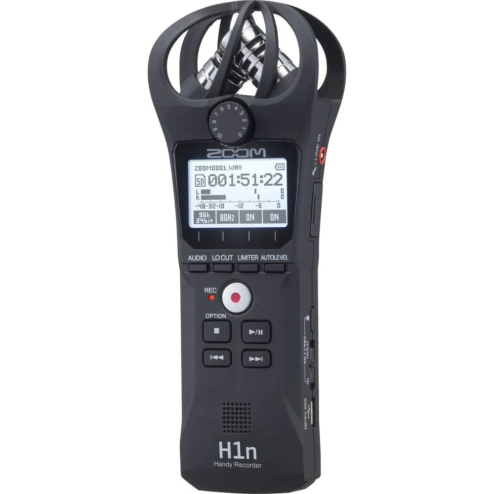 Zoom H1n Handy Recorder (Black), usb