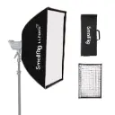 SMALLRIG Rectangular Softbox 60 x 90cm / 23.6" x 35.4", Studio Soft Box with Diffuser and Honeycomb Grid, for Bowens Mount COB Video Light Flash...