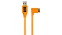 Tether Tools TetherPro Right Angle Adapter USB 3.0 to USB 3.0 Micro-B 5-Pin Pigtail Cable, 20", Orange